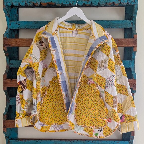 HANDMADE Vintage Vitamin D Quilt Jacket Sm/Med - Picture 3 of 8